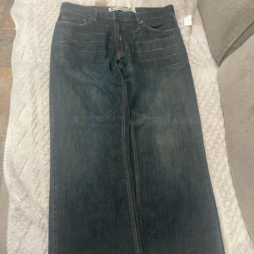 GAP Men's Dark Blue Straight Jeans